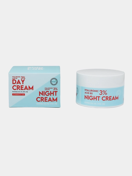 Yuz kremi kun/tun Shincos Lab Hyaluronic Acid B5 3% Day&Night cream vitamin B5