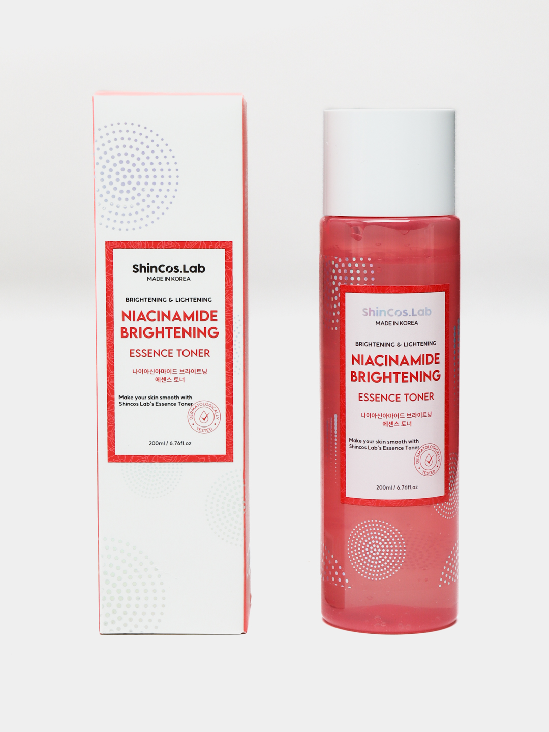Toner essensiya Shincos Lab Niacinamid Brightening Essence Toner niatsinamidli, 200 ml - 