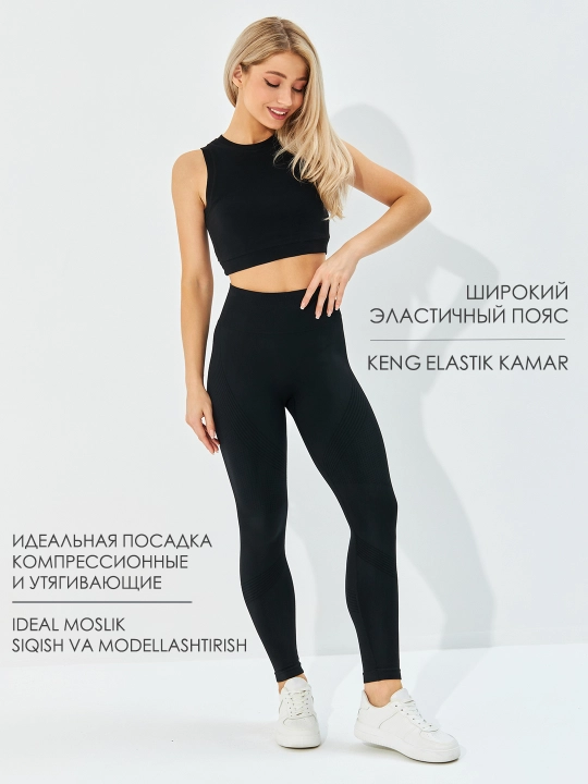 PUSH UP effektiga ega, ayollar sport legginslari, baland belli, korreksiya qiluvchi