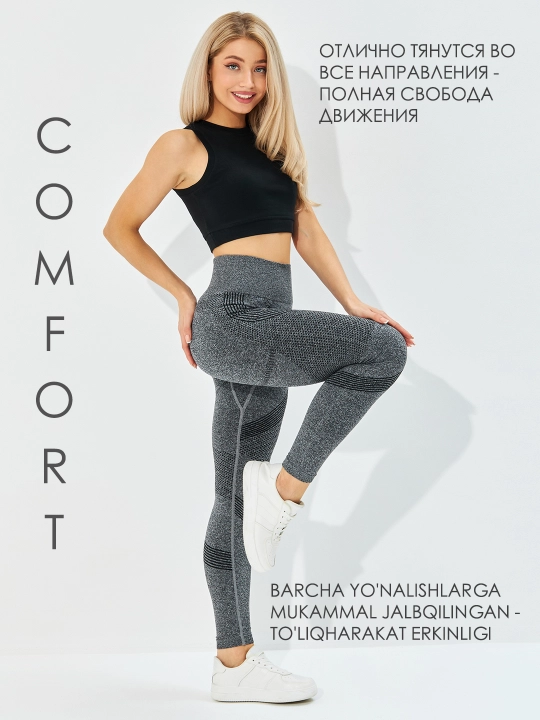 PUSH UP effektiga ega, ayollar sport legginslari, baland belli, korreksiya qiluvchi