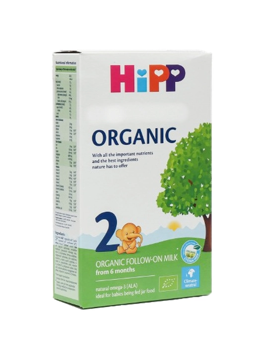 Hipp organic 2 (300) - органическая смесь для детей , с 6 месяцев до 1 годика