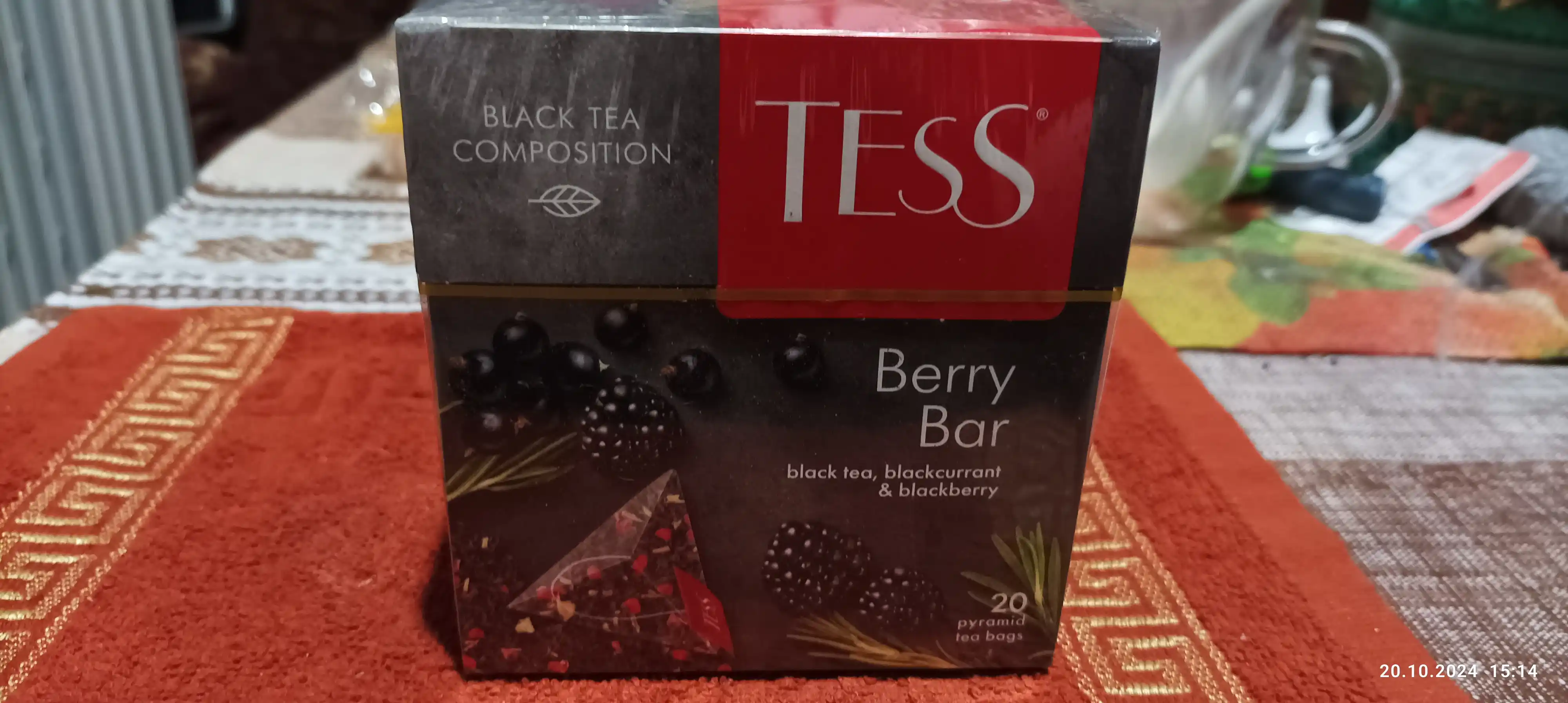Чай черный Tess Berry Bar, 1.8 гр, 20 пирамидок