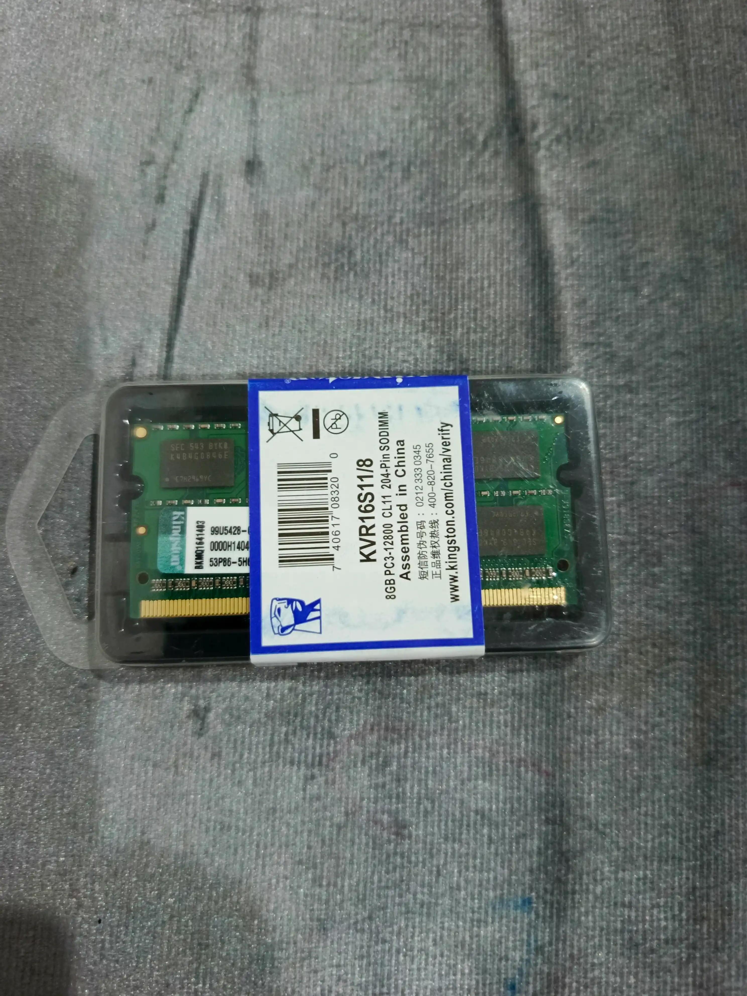 Оперативная память Kingston 8 ГБ DDR3 1600 МГц, SODIMM для ноутбука