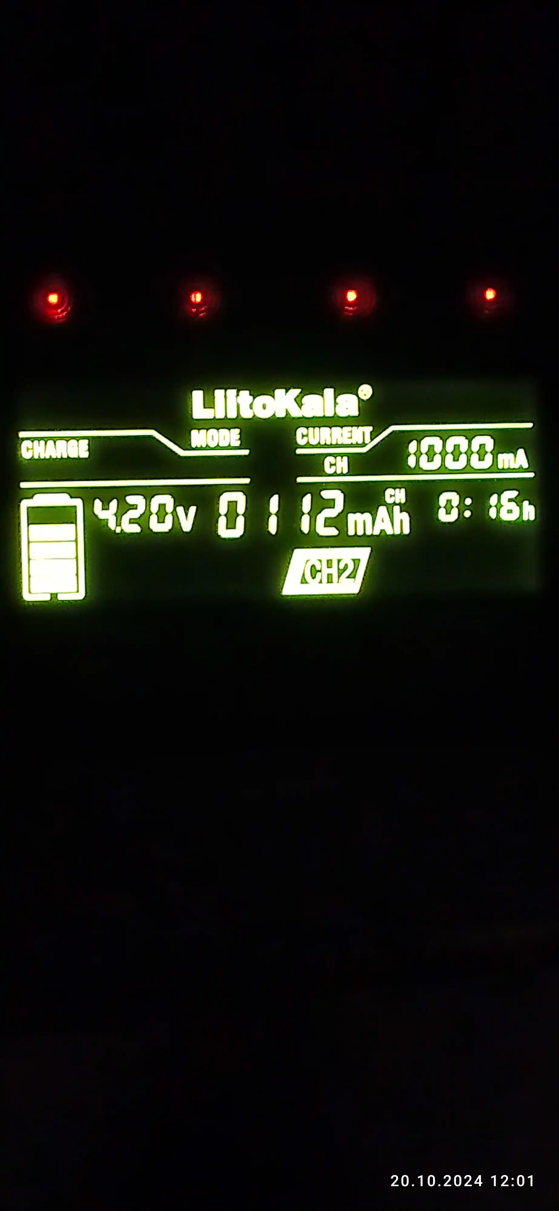 Liitokala Lii-500S batareyasi uchun aqlli zaryadlash