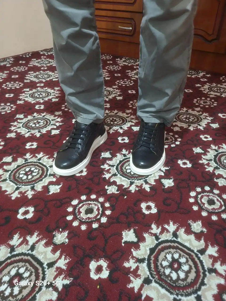 Krossovka erkaklar uchun ZEGNA, tabiiy charmdan tayyorlangan bahor-yoz-kuz uchun, 39-43