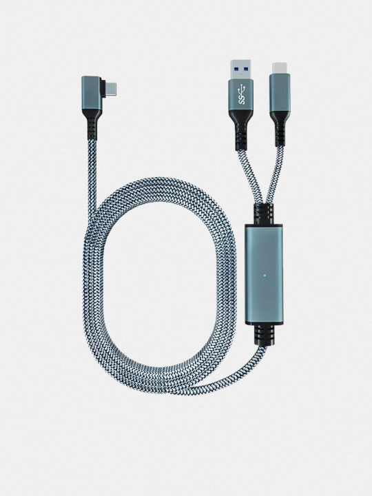 Kabel VR ko'zoynaklar uchun, USB Type-C uchun VR, mate quest3 usb3.2 type-c ocul VR, 5 m