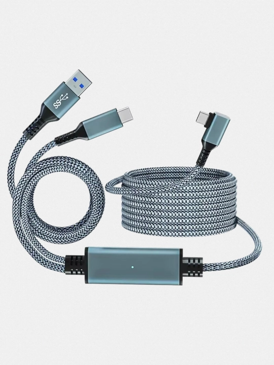 Kabel VR ko'zoynaklar uchun, USB Type-C uchun VR, mate quest3 usb3.2 type-c ocul VR, 5 m