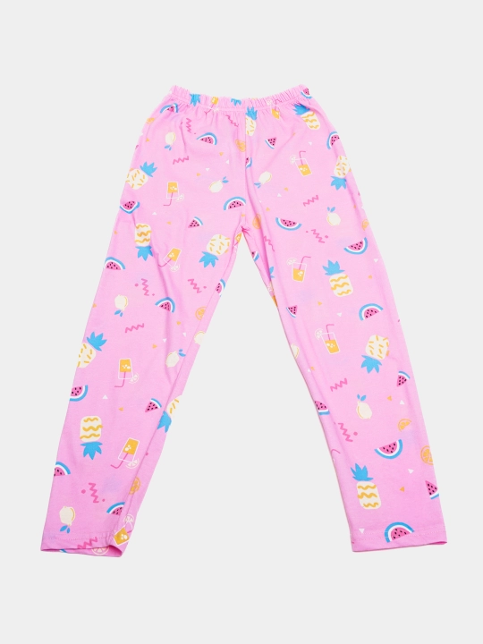 Ikki qismli pijama, shim va futbolka to'plami