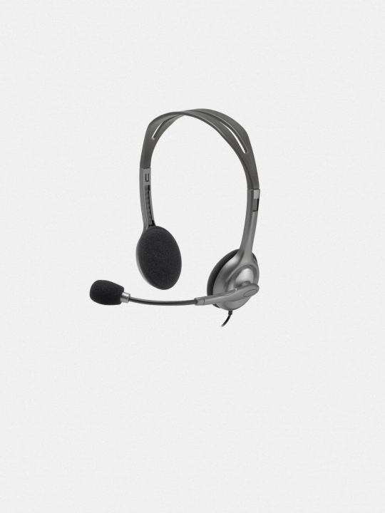 Наушники для Call Centre, Logitech h110, AUX подключение