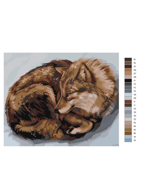 Картина рисование по номерам ARTERY "Волки", раскраска на холсте, 40* 50 см