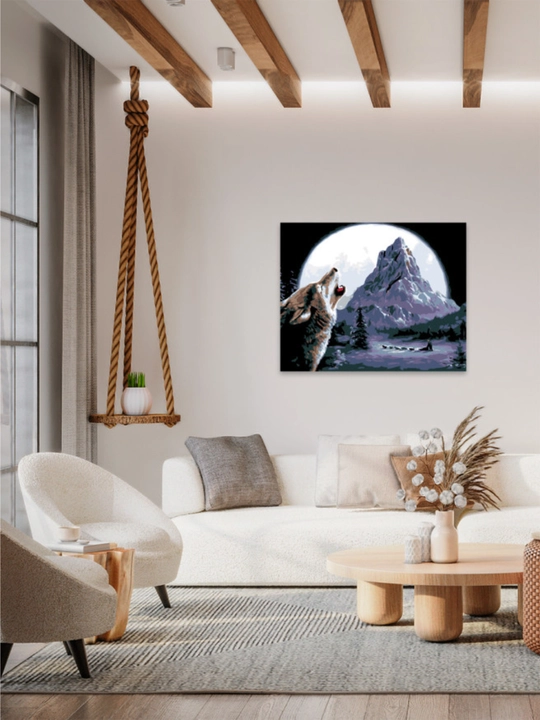 Картина рисование по номерам ARTERY "Волки", раскраска на холсте, 40* 50 см