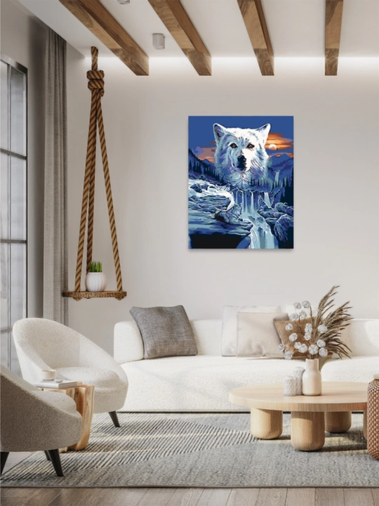 Картина рисование по номерам ARTERY "Волки", раскраска на холсте, 40* 50 см