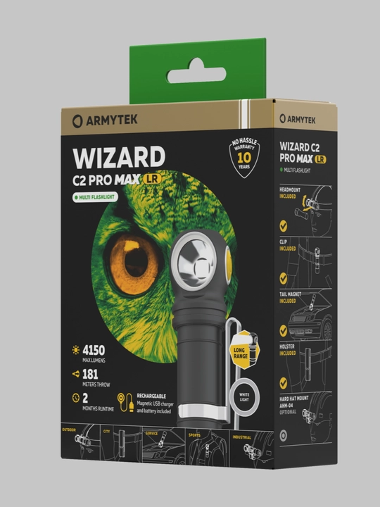 Bosh chiroq Armytek Wizard C2 Pro Max Lr sovuq nur - 