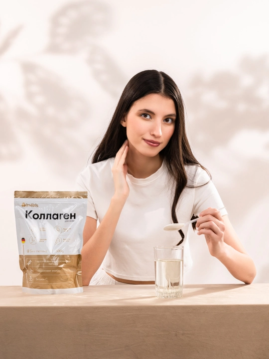 Teri uchun peptidli kollagen 500 g, Gialuron kislotasi va S vitamini bilan
