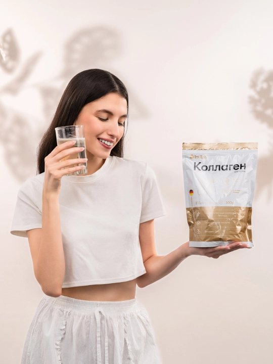 Teri uchun peptidli kollagen 500 g, Gialuron kislotasi va S vitamini bilan