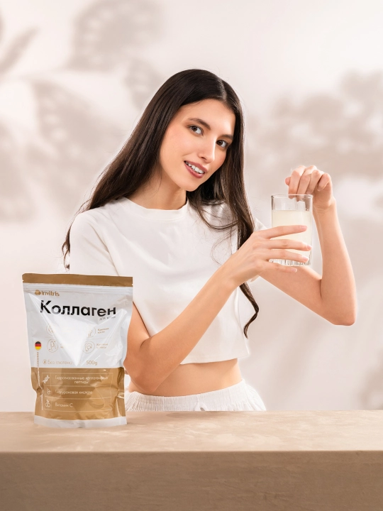 Teri uchun peptidli kollagen 500 g, Gialuron kislotasi va S vitamini bilan