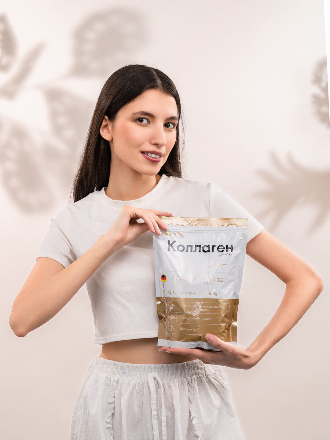 Teri uchun peptidli kollagen 500 g, Gialuron kislotasi va S vitamini bilan
