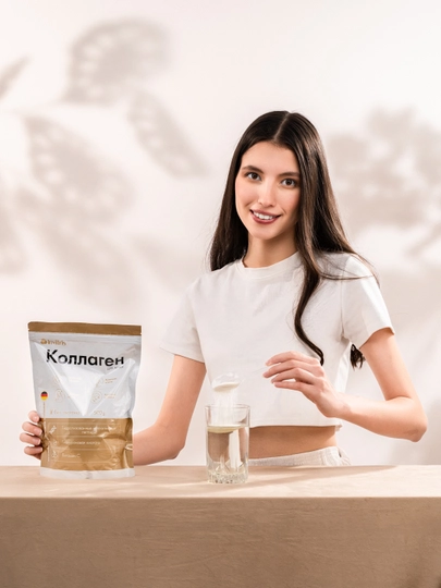 Teri uchun peptidli kollagen 500 g, Gialuron kislotasi va S vitamini bilan
