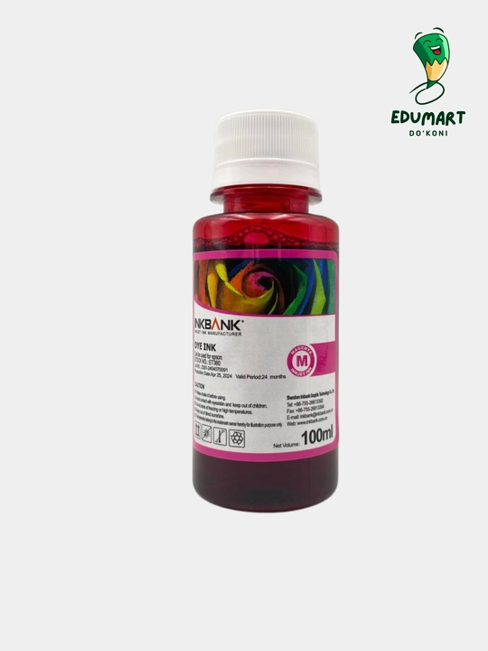 Epson printerlari uchun siyoh INKBANK 6xil rang 100ml