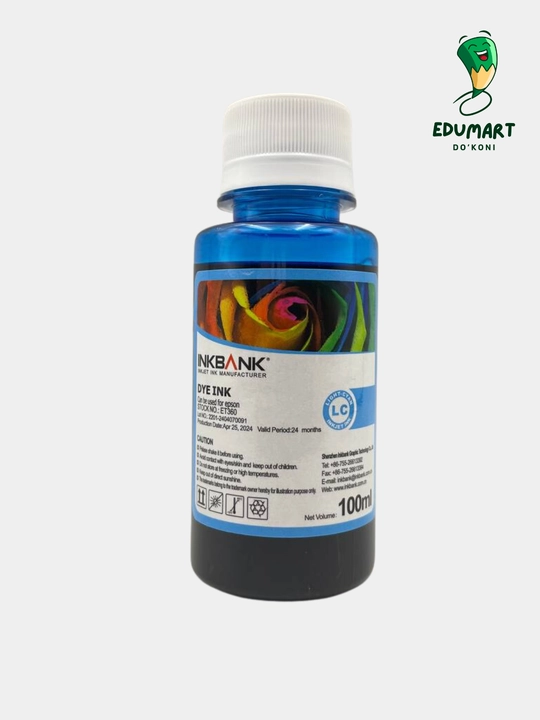 Epson printerlari uchun siyoh INKBANK 6xil rang 100ml