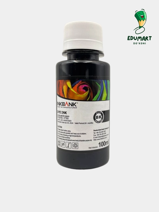 Epson printerlari uchun siyoh INKBANK 6xil rang 100ml