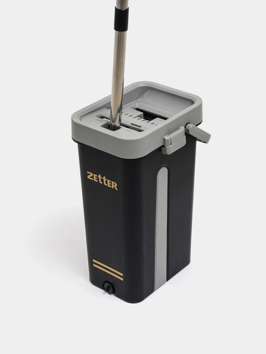 Швабра и ведро с отжимом Zetter L/XL, для дома, уборки пола и окон, 13 л