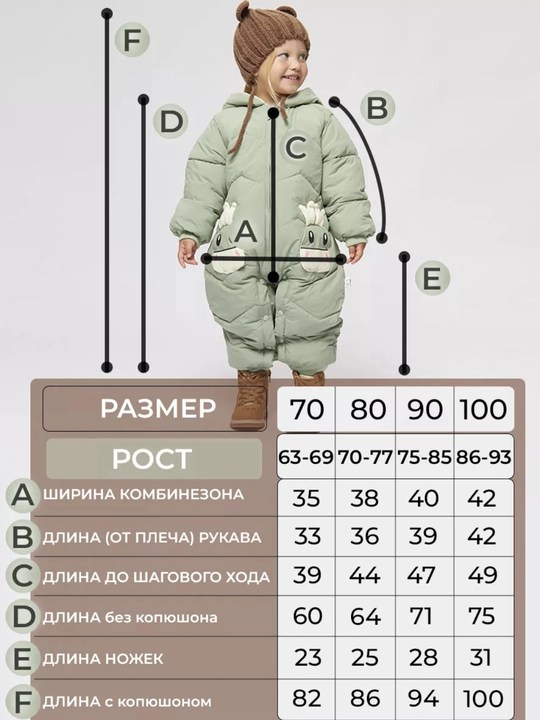 Детские комбинезоны, зимний