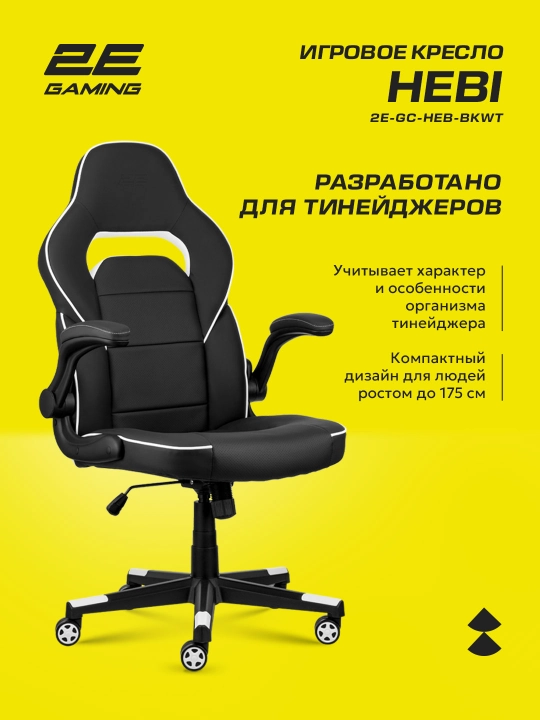 Игровое компьютерное кресло 2E Gaming HEBI 2E-GC-HEB-BK