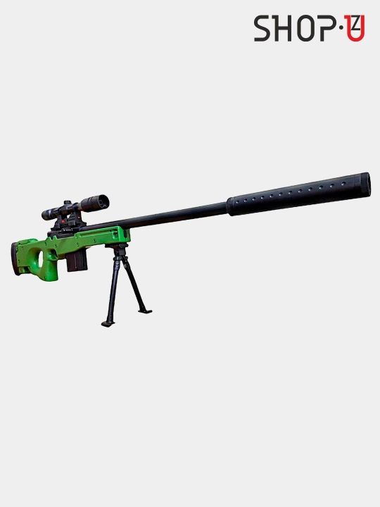 Пневматическая, снайперская винтовка AWM L92, с глушителем и лазерным прицелом, Ak47