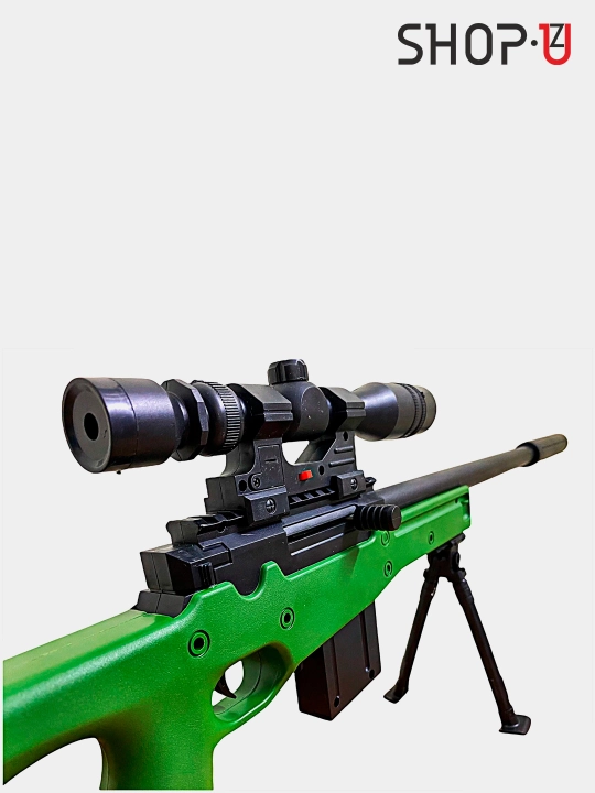 Пневматическая, снайперская винтовка AWM L92, с глушителем и лазерным прицелом, Ak47