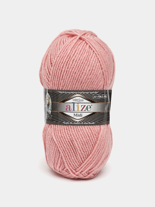 To'qish uchun ip Alize Superlana Midi, 25% jun, 75% akril, 100 g, 170 metr