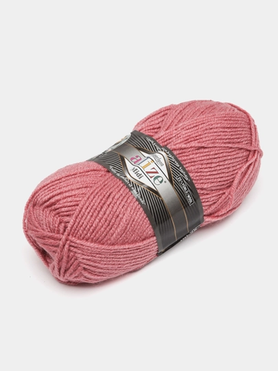 Нить для вязания Alize Superlana Midi, 25% шерсть, 75% акрил, 100 г, 170 м