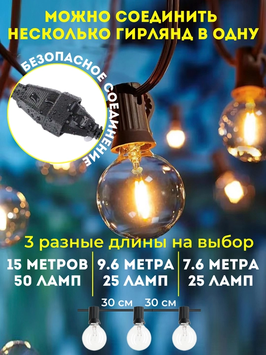 Ko'cha gulchambar yangi yil, LED, retro gulchambar