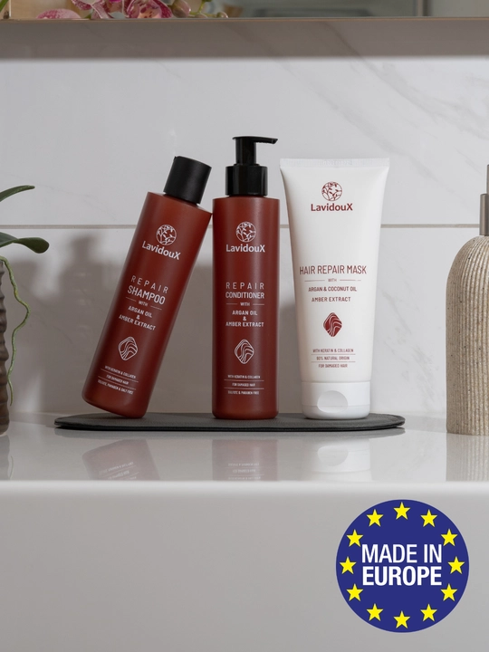 Sochni tiklash to'plami LavidouX, argan yog'i bilan - 
