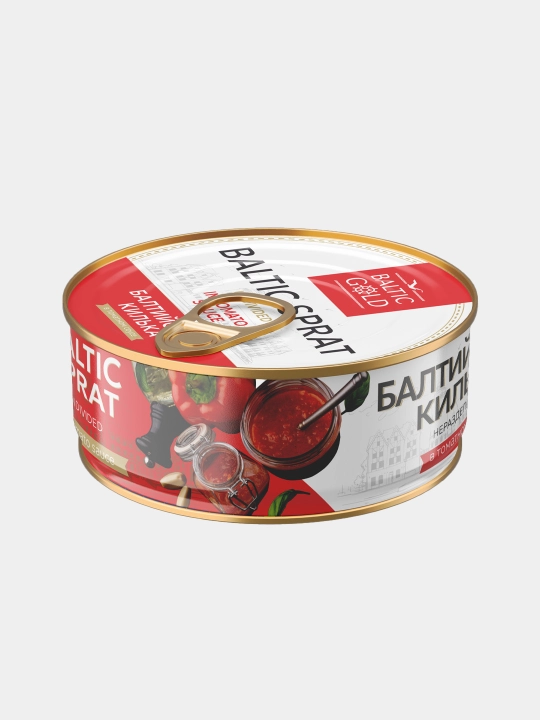 Boltiq kilkassi Baltic Gold, pomidor sousida, 240 g