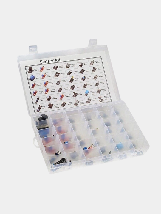 Набор 37 в 1 датчиков и сенсоров для платформы Arduino 37 sensor kit 