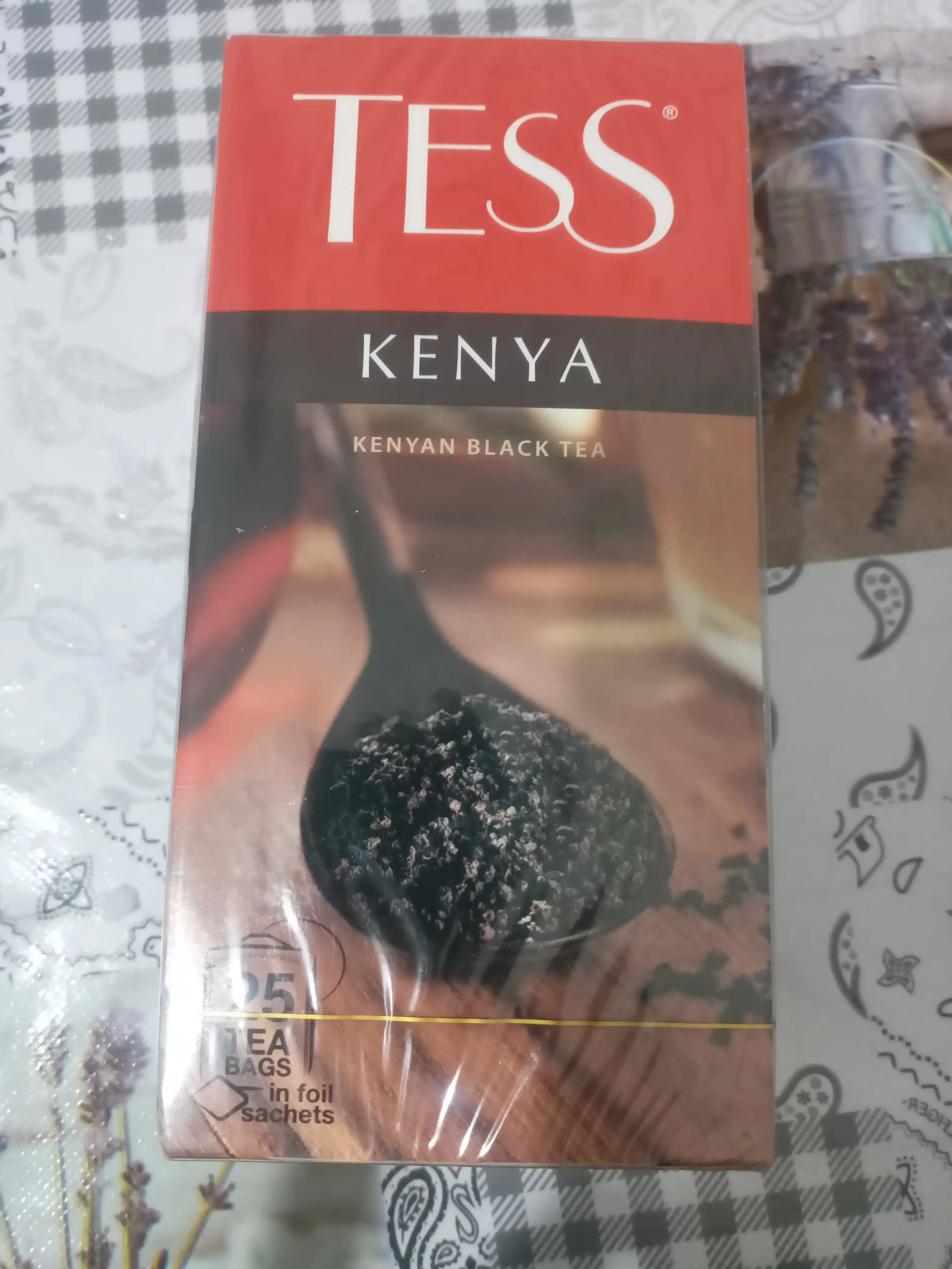 Qora choy Tess Kenya, 2 g, 25 dona