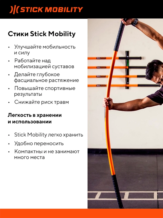 Бодибар, одинарный стик Stick mobility