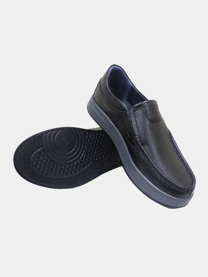 Мокасины мужские, кожа, 39-43 — PREMIU7-ECCO-ЧЕРН-41
