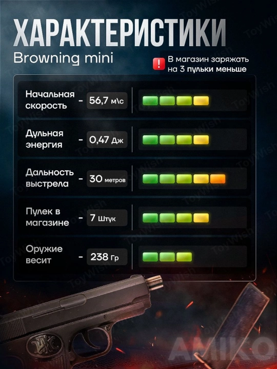 Metall to'pponcha, pnevmatik GLOCK, K-33A C2, C7 K17A blaster K 17A Makarov