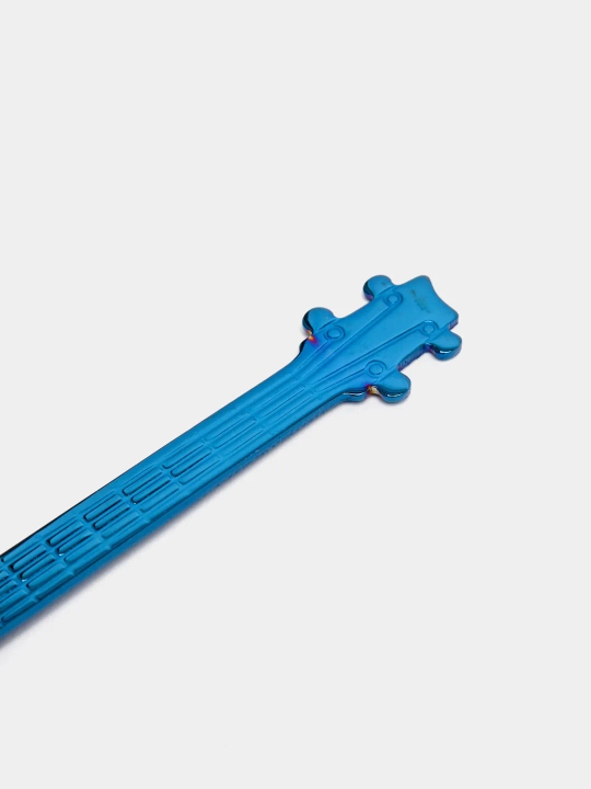Gitara shaklidagi choy qoshiq, zanglamaydigan po‘lat, 12 sm