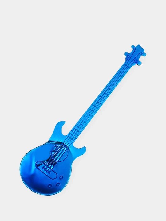 Gitara shaklidagi choy qoshiq, zanglamaydigan po‘lat, 12 sm