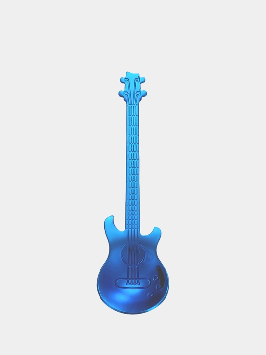 Gitara shaklidagi choy qoshiq, zanglamaydigan po‘lat, 12 sm