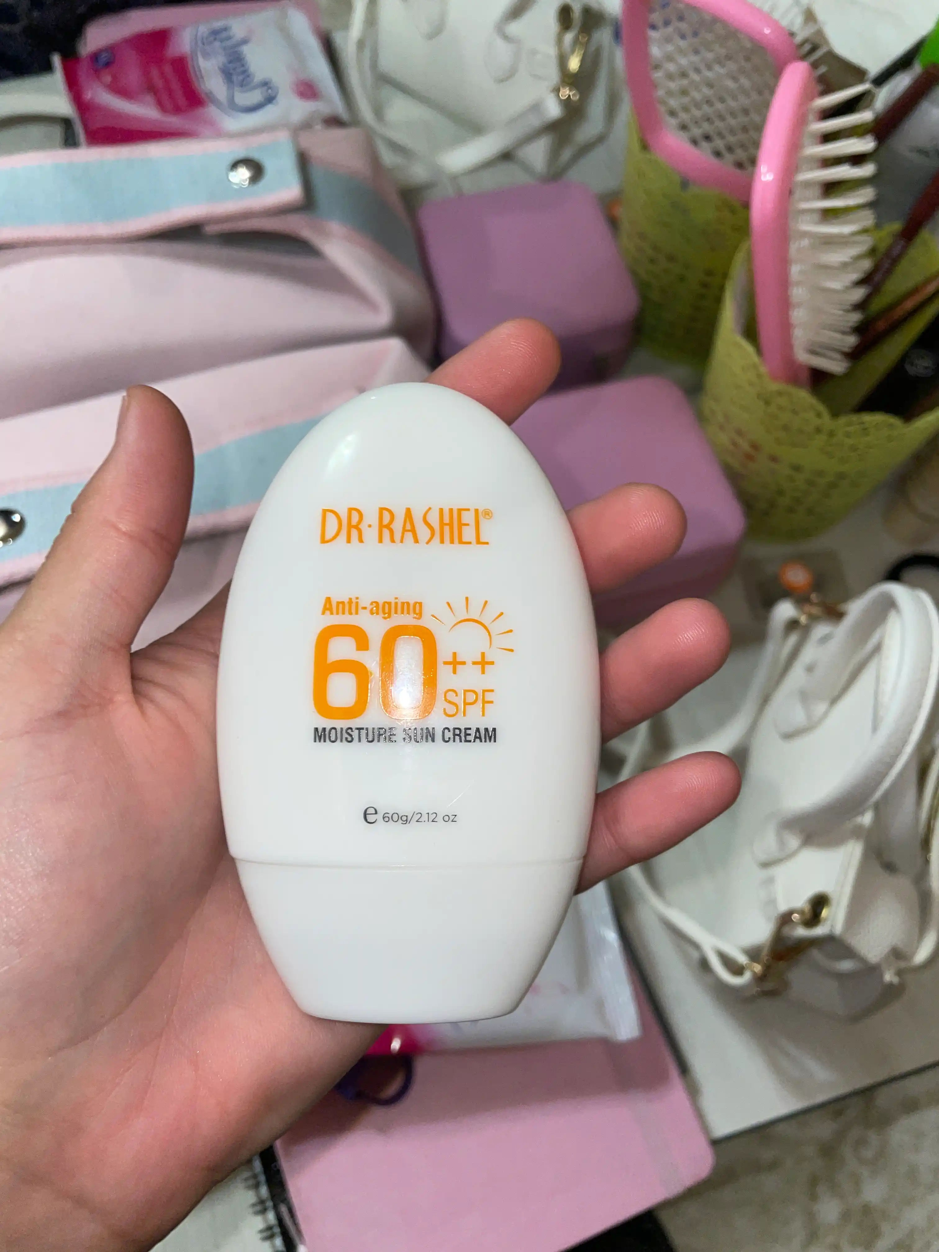 Quyosh krem Dr. Rashel spf 60+ anti-aging and moisture sun cream, 60 g