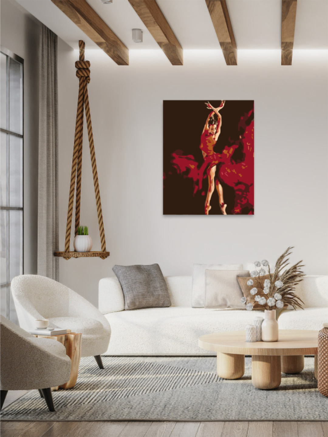 Raqamlar bo'yicha rasm chizish ARTERY "Ayollar " holstda chizmachilik, 40*50 sm