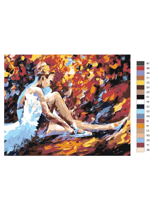 Raqamlar bo'yicha rasm chizish ARTERY "Ayollar " holstda chizmachilik, 40*50 sm