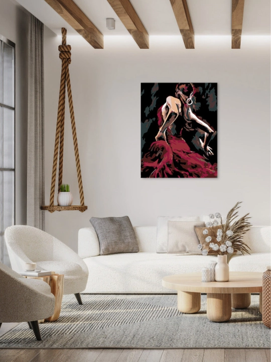 Raqamlar bo'yicha rasm chizish ARTERY "Ayollar " holstda chizmachilik, 40*50 sm