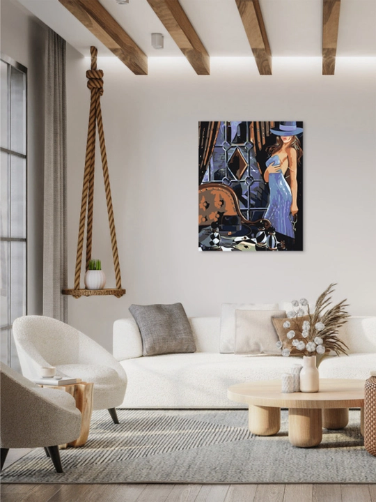 Raqamlar bo'yicha rasm chizish ARTERY "Ayollar " holstda chizmachilik, 40*50 sm