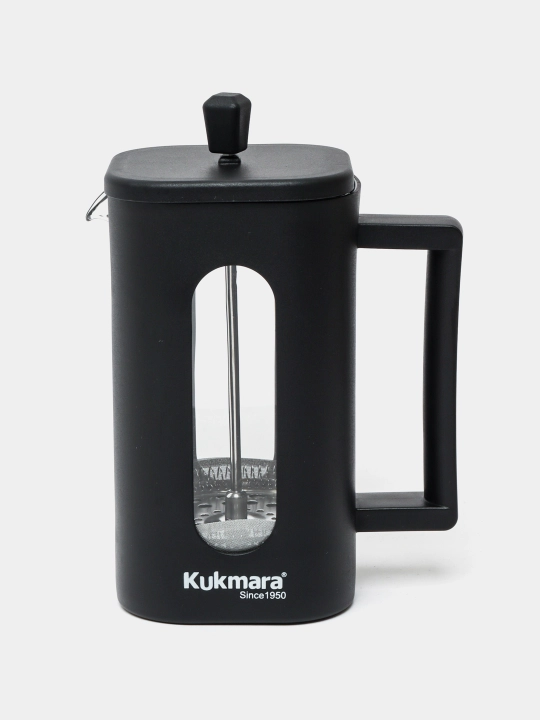 Френч-пресс Cook More, 1 л – стеклянный заварочный чайник с поршнем для чая и кофе