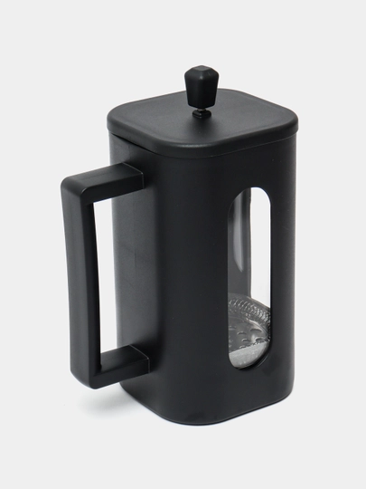 Френч-пресс Cook More, 1 л – стеклянный заварочный чайник с поршнем для чая и кофе